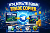 code mt4 mt5 trade copier, forex copier, telegram trade copier, signal copier