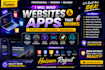 create HTML CSS javascript website