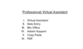 provide virtual assistant services data entry office admin