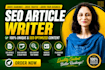 write SEO blog posts and articles