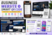 build a business website and a smart qr code