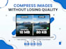 compress and resize images without losing quality for print and shopify store