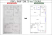 redraw PDF or sketch in autocad