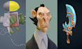 do a 3d character model