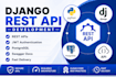 build django rest API backend with django drf and postgresql