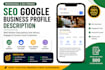 write google business descriptions