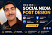 do social media post design, facebook post design