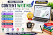 write SEO blog posts and article