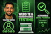 do website testing and user experience testing
