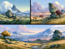 fantasy landscape, background illustration