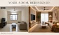 transform your room photo into a realistic interior design concept