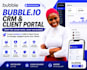 build a bubble io CRM, client portal and admin dashboard