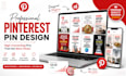 design professional pinterest pin designs in canva