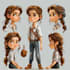 design cute cartoon characters