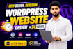 create wordpress site, wordpress business website development, website builder