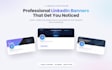 design premium and professional linkedin banner