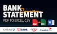 convert bank statement pdf to excel, csv