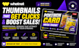 design whatnot thumbnail, whatnot banner to boost viewers and sales