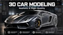 do 3d modeling, 3d car rendering, automotive render in blender