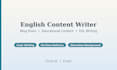 write engaging english blog posts and educational content