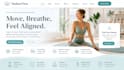 design wix yoga studio website pilates website wellness website