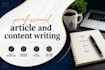 write research based articles and content