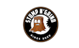 design grinds tree stumps mascot logo