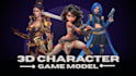 model 3d realistic character, metahuman game character, 3d model rigging