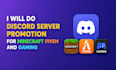 do discord server promotion for minecraft fivem and gaming