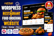 create restaurant food ordering wordpress website with online delivery