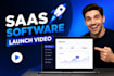create animated saas software launch for product launch and app promotion