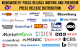 write press release, press release distribution, news release, PR distribution