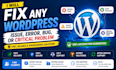fix wordpress critical errors and broken website issues