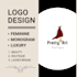 design a luxury feminine logo of your brand