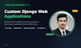 build a custom django web application with python