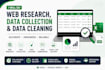 do web research, data collection and data cleaning