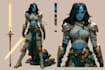 create fantasy character with hyper realistic style