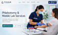 design wix phlebotomy website blood testing mobile lab website