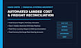 automate landed cost tracking and multi source freight allocation