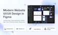 design modern website UI UX in figma