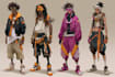 design sci fi character , cyberpunk character