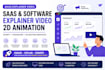 create software explainer website demo 2d animated explainer ui animation