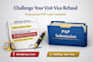 prepare a pap letter for your visit visa refusal challenge