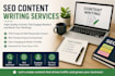 write seo optimized blog posts and articles
