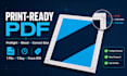 fix your PDF and prepare a print ready file with bleed