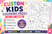 create custome kids coloring pages and coloring books