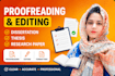 professionally edit, proofread, and format your academic document