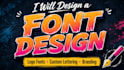 create unique custom fonts, typography, and hand lettering for your brand
