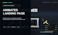 build an animated landing page with HTML CSS javascript and gsap