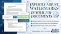 adjust expertly watermarks in your PDF documents